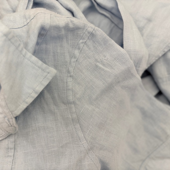 Belted Linen A-Line Shirtdress Midi Polo Ralph Lauren - Picture 15 of 16